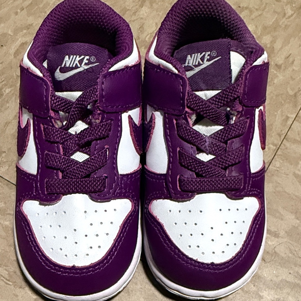 Nike Kids Sneakers Purple and White